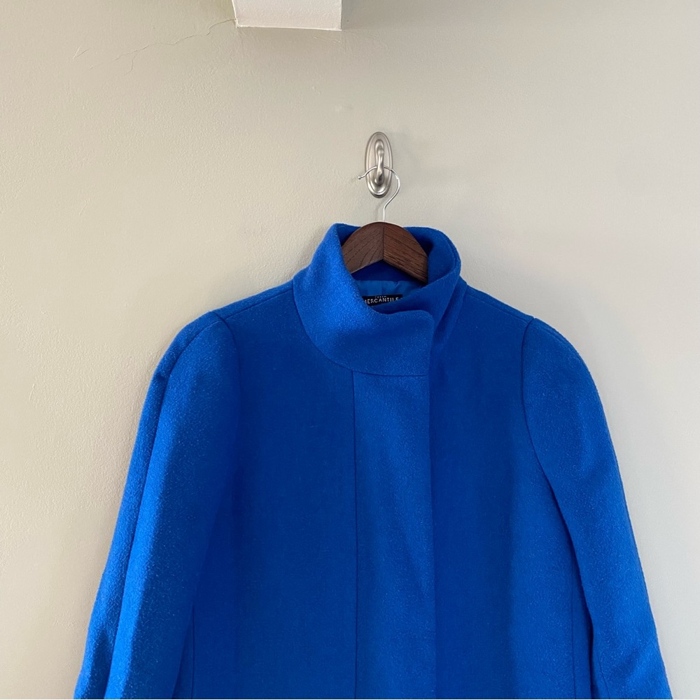J. CREW MERCANTILE City Coat in Oxford Royal Size 2 - Picture 3 of 11